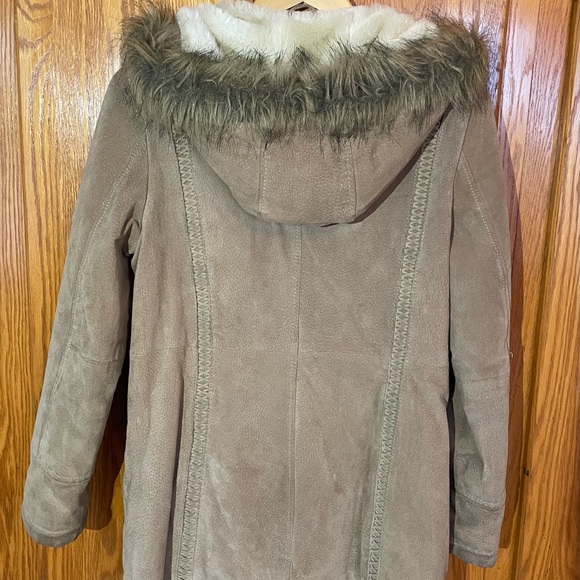 Wilsons Leather Suede Jacket with Faux Fur Trim - Picture 2 of 4